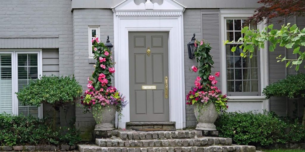 painted brick ontario home